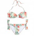 Bikini blanco estampado